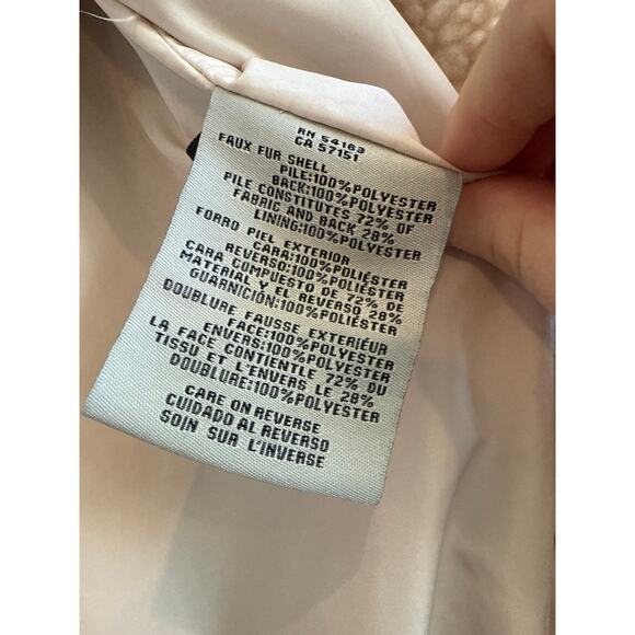 Levi's Strauss Women's Long Sherpa Trucker Style Snap Button/ Zipper Coat - Picture 5 of 7